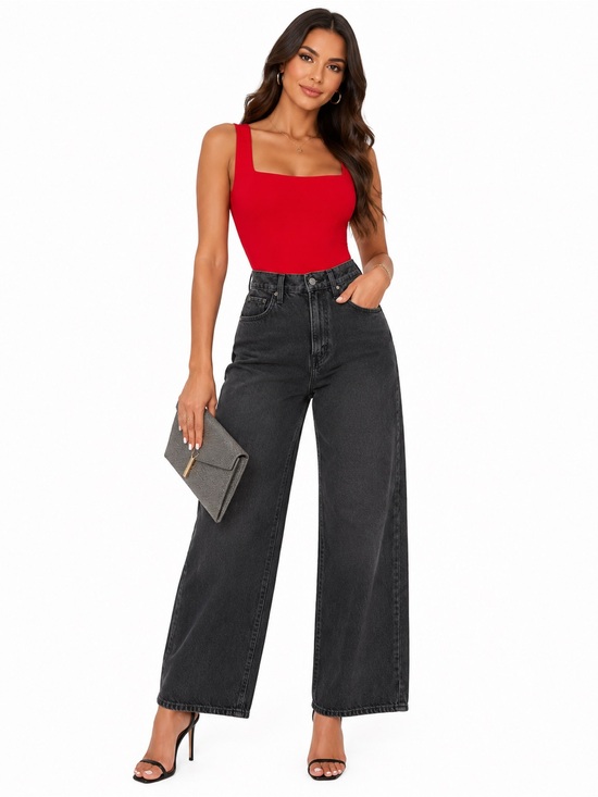 Levi's Denim - Levi’s Cinch Baggy High Rise Wide Leg Black Jeans W25 L31